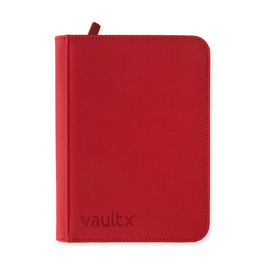 4-Pocket Exo-Tec® Zip Binder - Fire Red