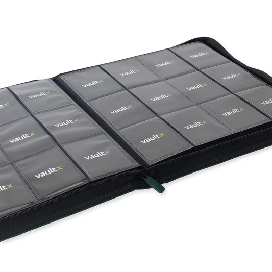 Vault X - 12-Pocket Exo-Tec® Zip Binder XL Forest Green