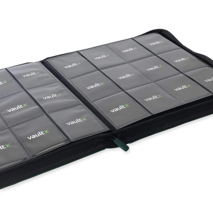 Vault X - 12-Pocket Exo-Tec® Zip Binder Forest Green