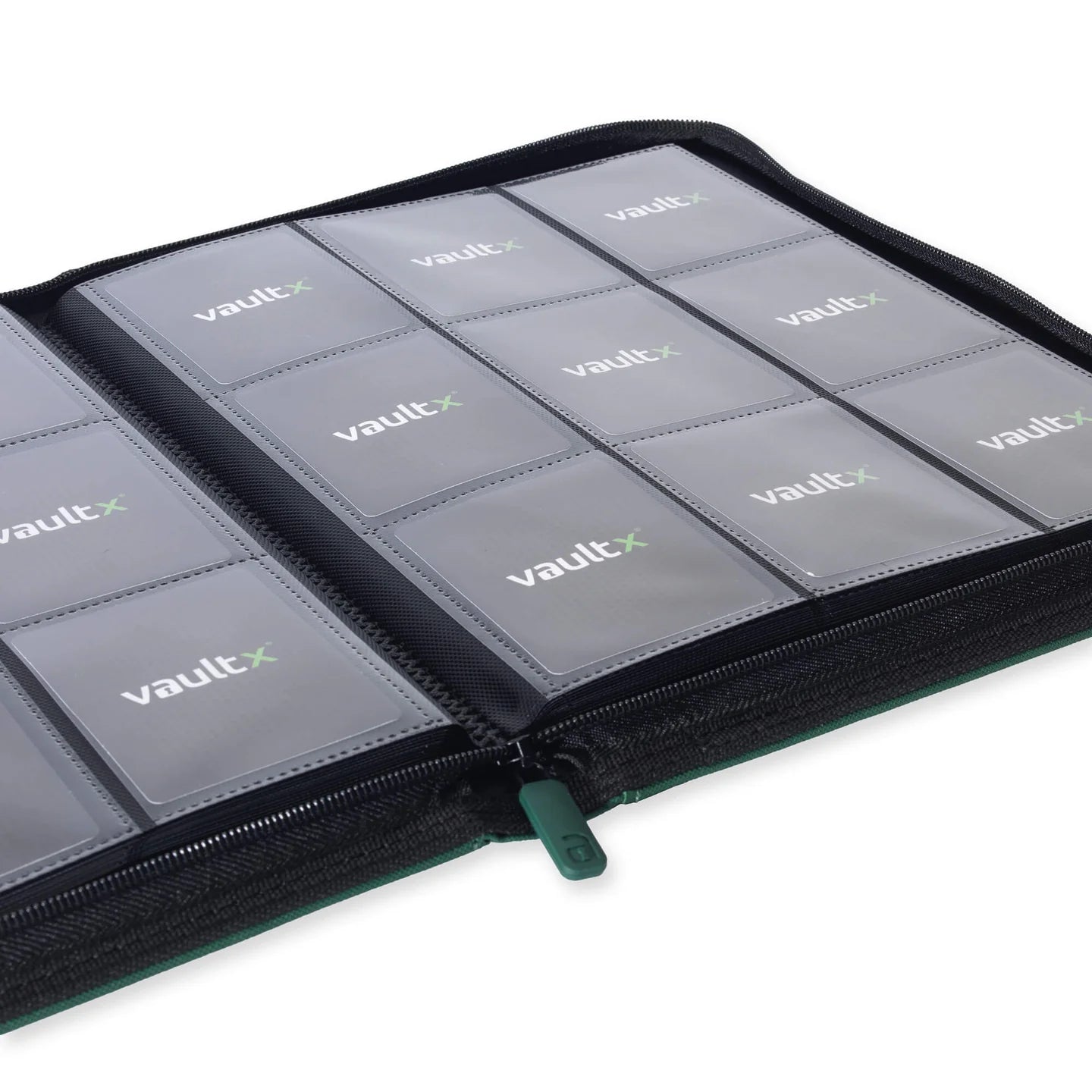 Vault X Exo Tec - Zip Binder 9-Pocket Forest Green