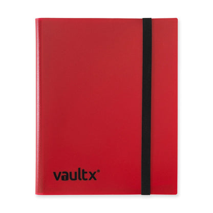 Vault X - 9-Pocket Strap Binder Red