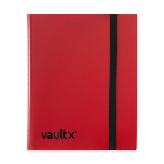 Vault X - 9-Pocket Strap Binder Red