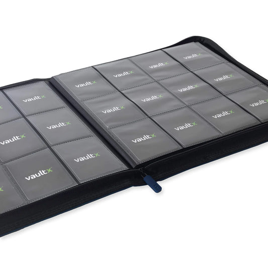 Vault X - 12-Pocket Exo-Tec® Zip Binder Royal Blue