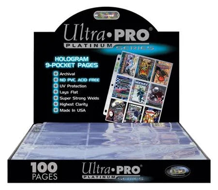 Ultra Pro - Platinum 9 Pocket Pages (11 Hole)