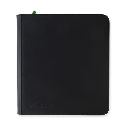 Vault X - 12-Pocket Exo-Tec® Zip Binder Signature Black